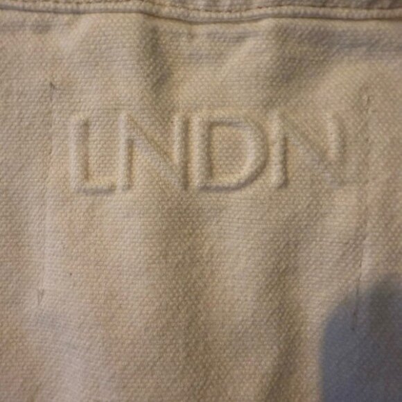 LNDN London  Natural 1/4 Zip  Pullover Oversized Denim Jacket Size XXS New - Picture 3 of 3